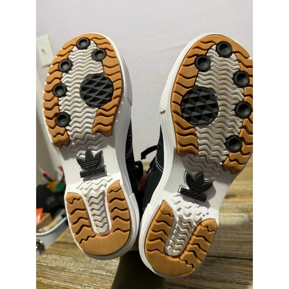 Adidas‎ Nizza Trek Black White GZ8857 Platform Hi Top Canvas Sneakers Women's 7 - Picture 8 of 10